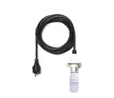 Kabel schwarz A4/A7, 5m Kappe weiß, mit LED