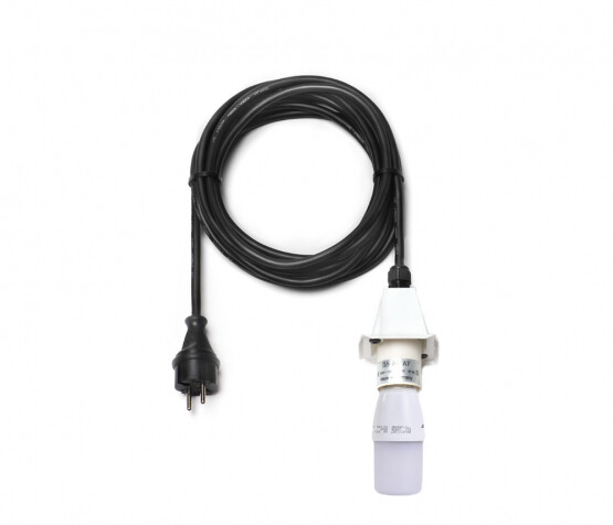 Kabel schwarz A4/A7, 5m Kappe weiß, mit LED Kabel schwarz A4/A7, 5m Kappe weiß, mit LED