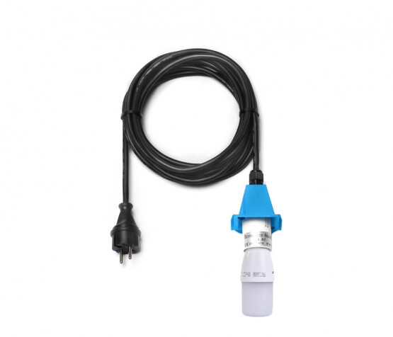 Kabel schwarz A4/A7, 5m Kappe blau, mit LED Kabel schwarz A4/A7, 5m Kappe blau, mit LED
