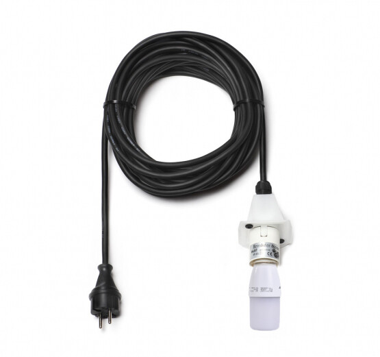 Kabel schwarz A4/A7, 10m Kappe opal, mit LED Kabel schwarz A4/A7, 10m Kappe opal, mit LED