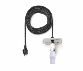 Kabel schwarz A13, 10m Kappe weiß, mit LED Kabel schwarz A13, 10m Kappe weiß, mit LED