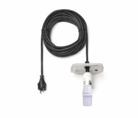 Kabel  schwarz A13, 10m Kappe weiß, mit LED