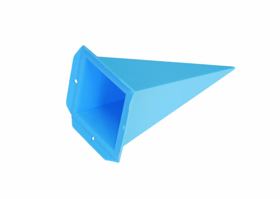 Einzelzacke A4 Viereck blau