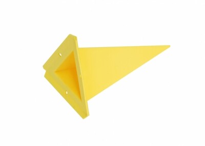Einzelzacke A4 Dreieck gelb