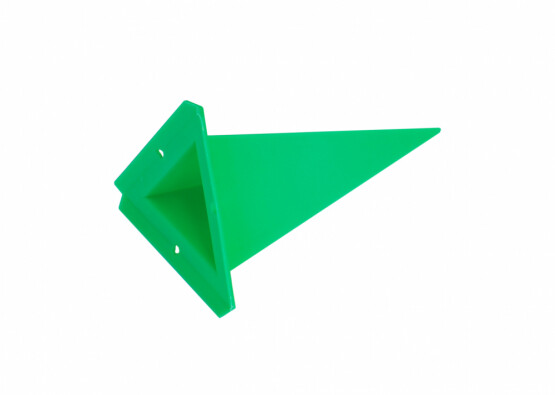 Einzelzacke A4 Dreieck grün