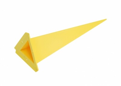 Einzelzacke A7 Dreieck gelb
