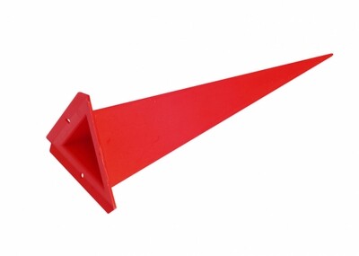 Einzelzacke A7 Dreieck rot