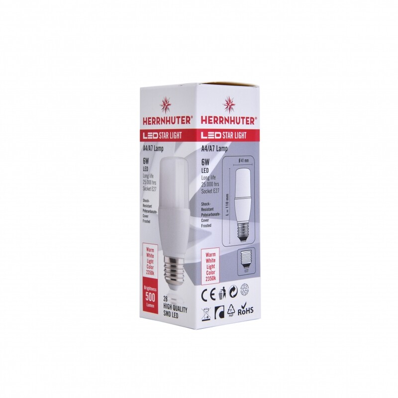 LED E27 4,5W für A4/7, Flachsterne LED E27 4,5W für A4/7, Flachsterne