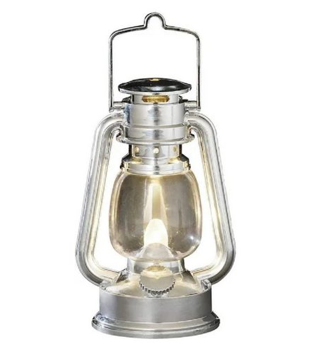 LED Sturmlaterne silber LED Sturmlaterne silber