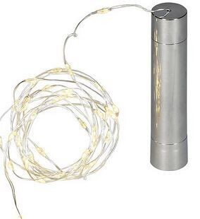 LED-Lichterkette mit Korken silbern 40 LEDs LED-Lichterkette mit Korken silbern 40 LEDs