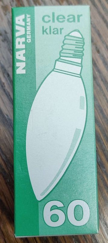 Narva Tropfenlampe 60W klar E14 Narva Tropfenlampe 60W klar E14