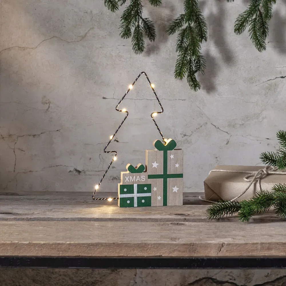 Weihnachtsleuchter, JOLLY Tannenbaum, 6 warmweiße LEDs