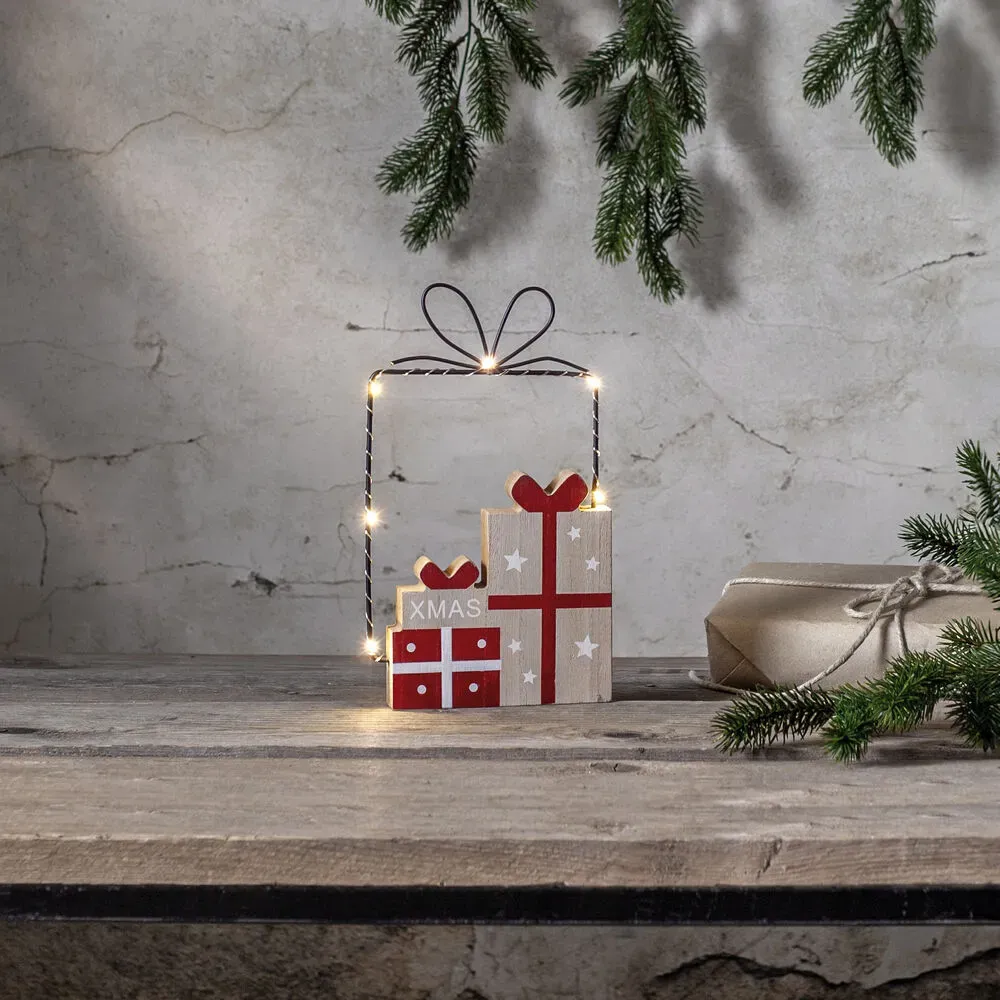 Weihnachtsleuchter, JOLLY Geschenke, 6 warmweiße LEDs Weihnachtsleuchter, JOLLY Geschenke, 6 warmweiße LEDs