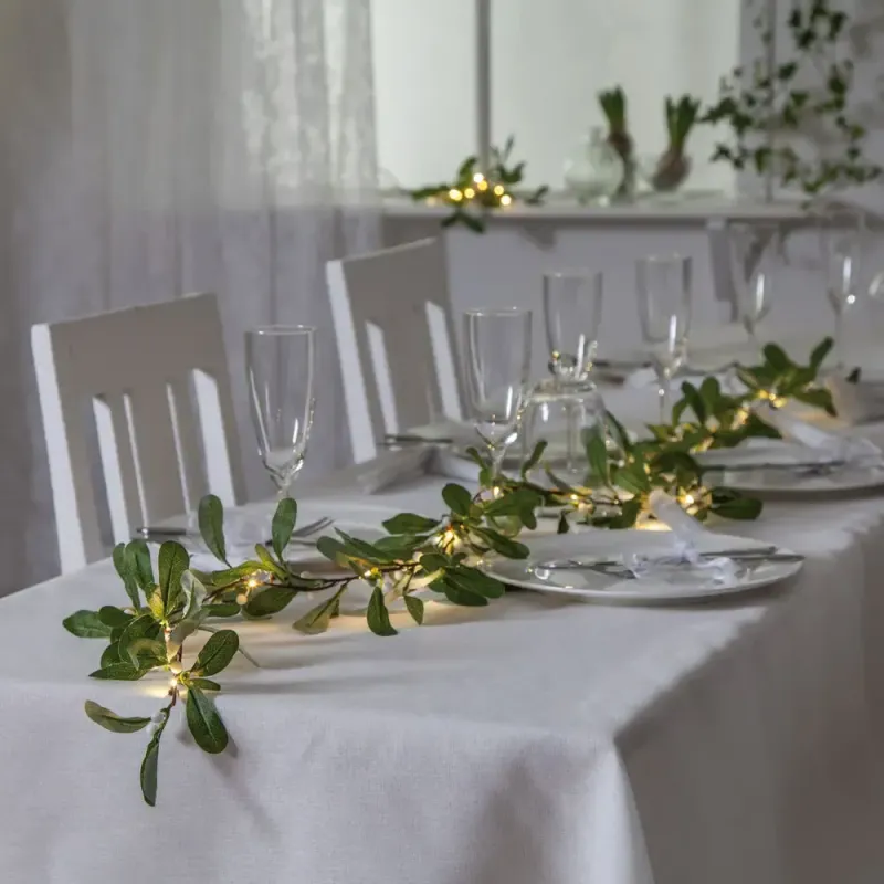 Mistelgirlande, MISTEL, 20 warmweiße LEDs