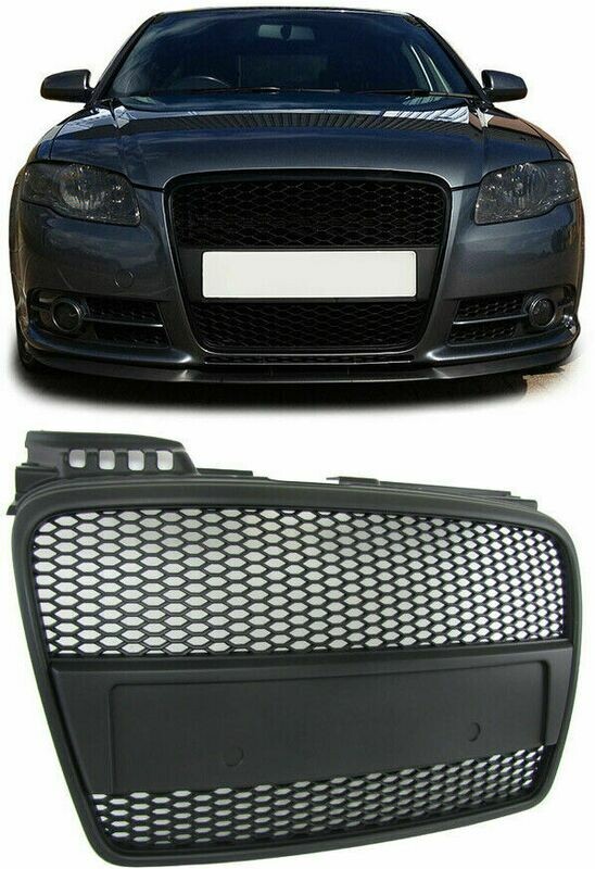 Sport Grill grille without emblem Black for Audi  A4 B7 04-07 + Cabrio