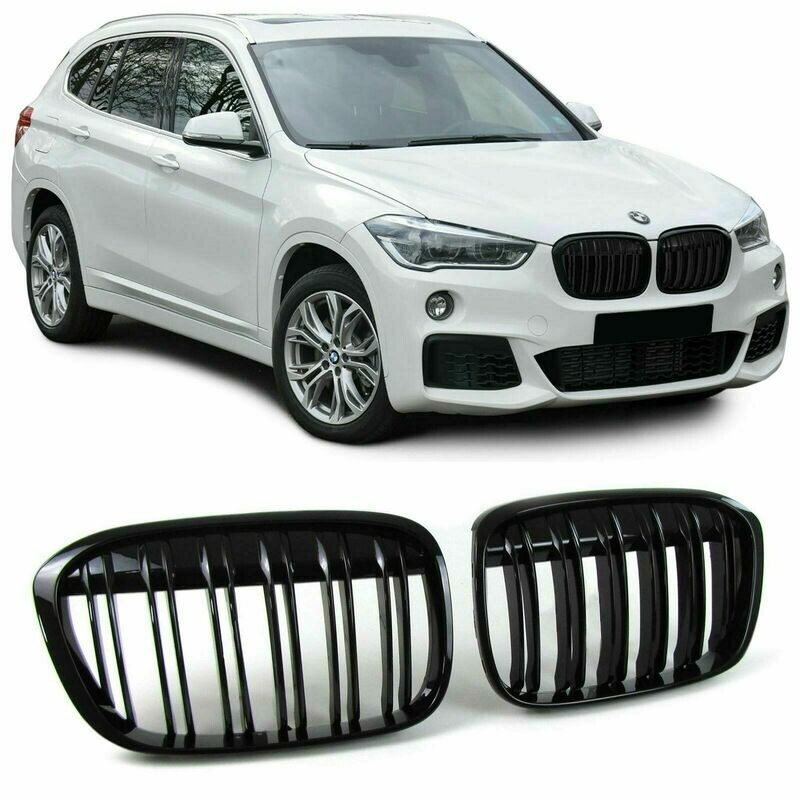 Sport Grill BLACK GLOSS for BMW X1 F48 14-19 M-LOOK
