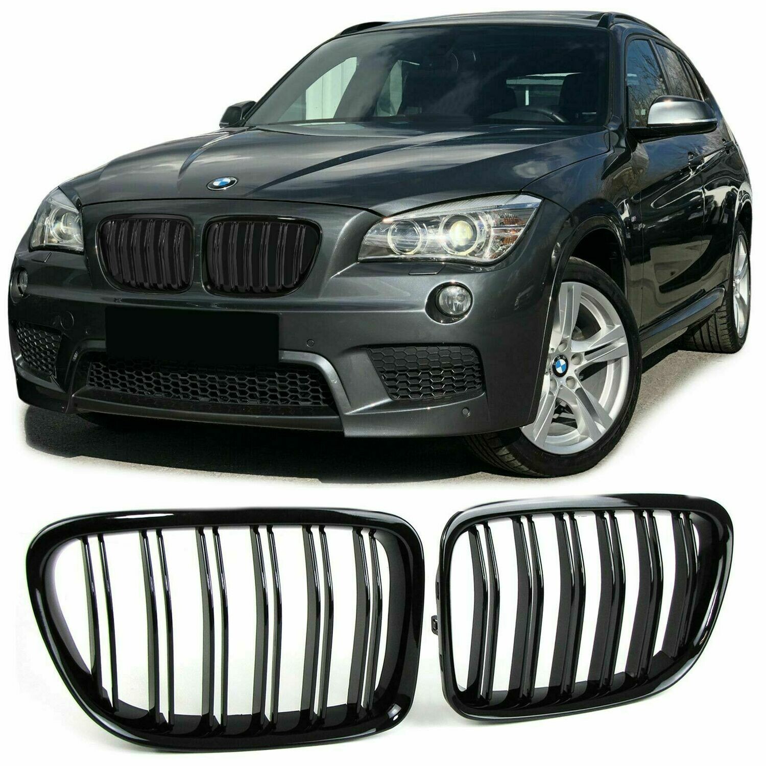 Sport Grill BLACK GLOSS for BMW X1 E84 09-15 M-LOOK