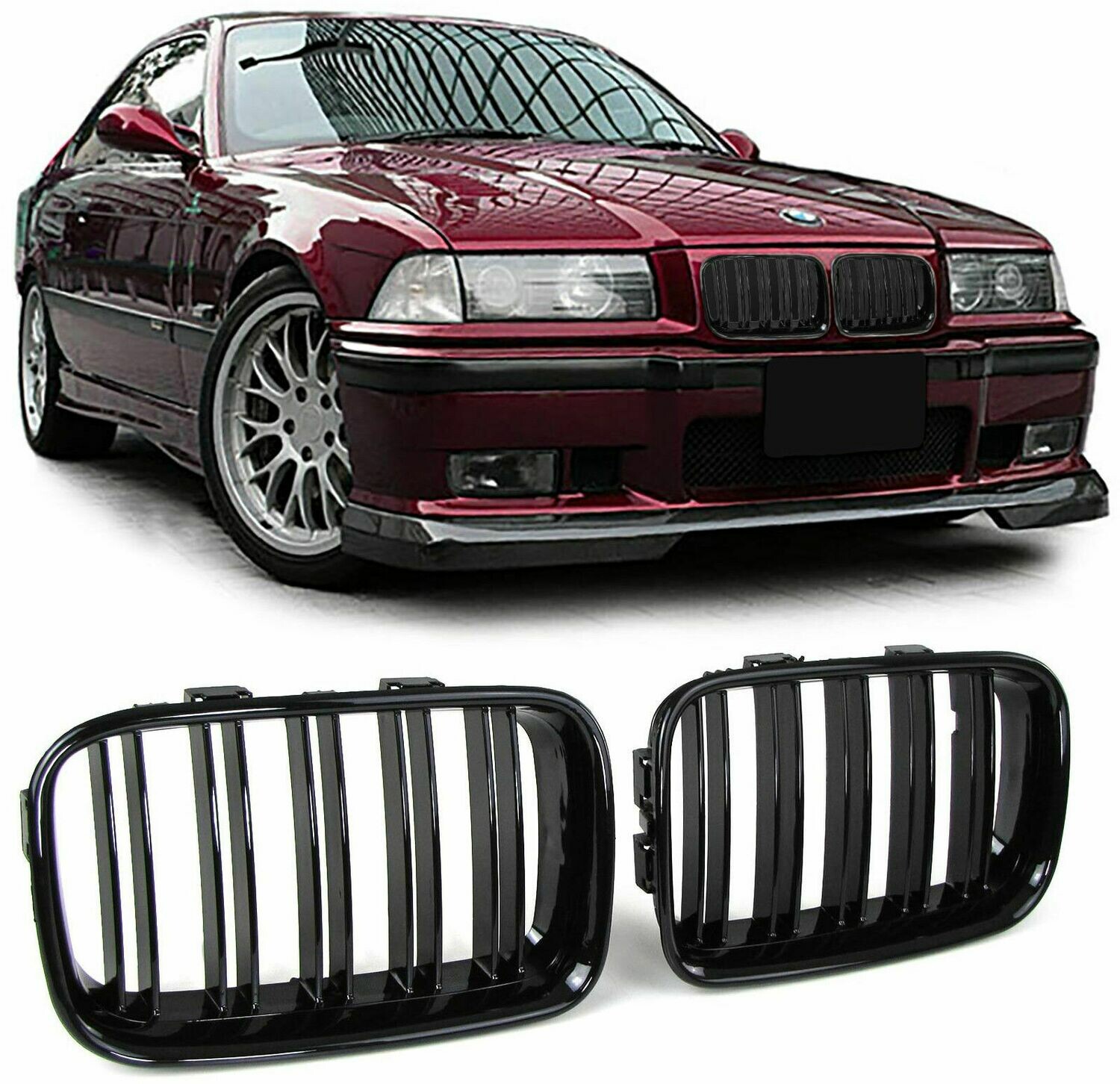 Sport Grill BLACK GLOSS for BMW E36 91-96 M-LOOK