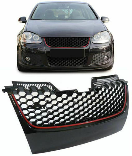 Sport Grill BLACK & RED for VW GOLF 5 03-08 GTI LOOK – Monster Tuning Parts  – Design Art since 1997