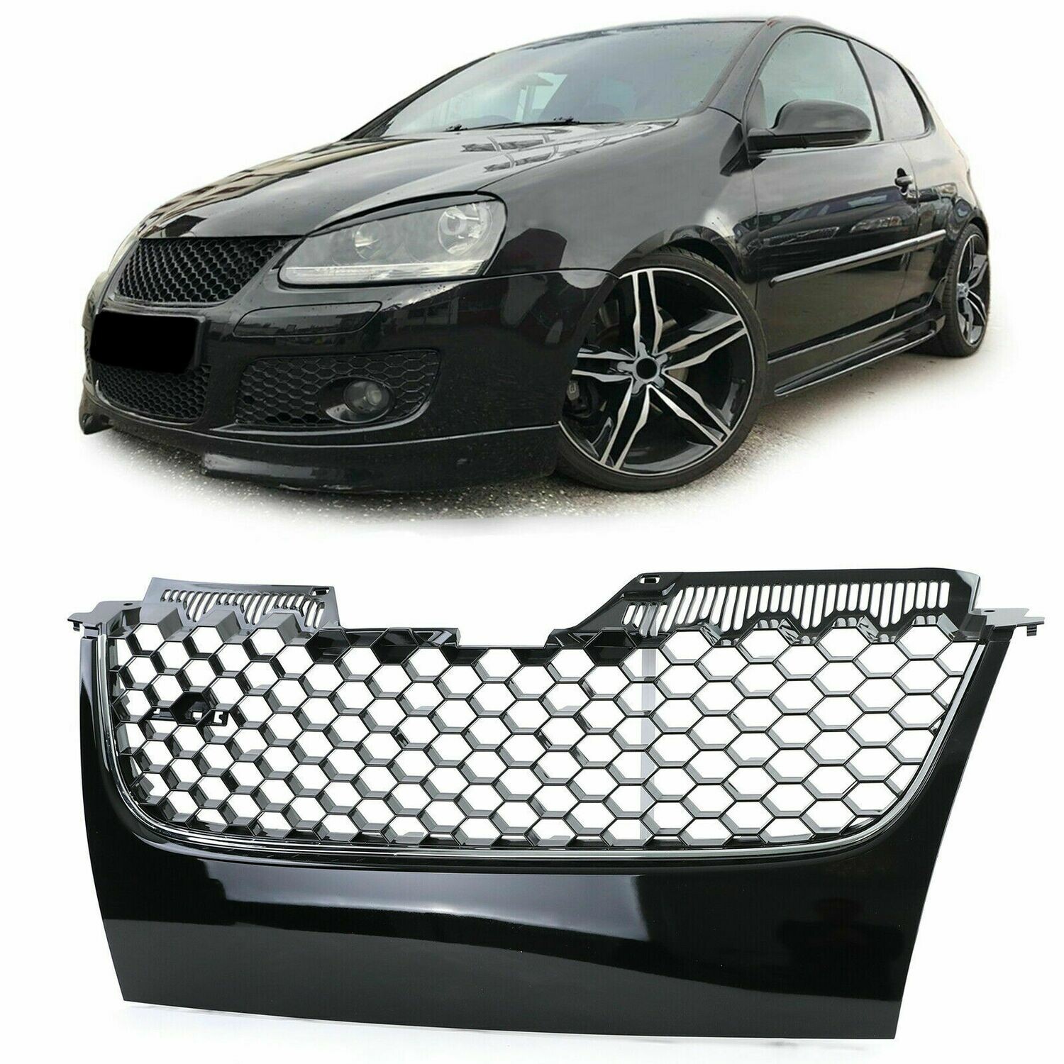 Sport Grill BLACK & SILVER for VW GOLF 5 03-08 GTI LOOK – Monster Tuning  Parts – Design Art since 1997