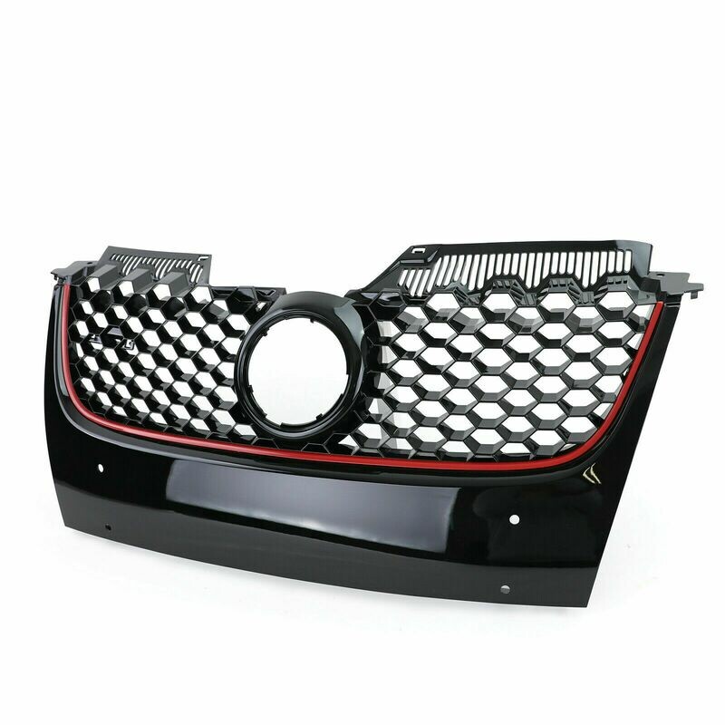 Sport Grill BLACK & RED for VW GOLF 5 03-08 GTI LOOK