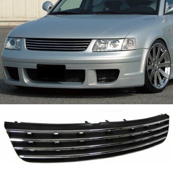 Sport Grill BLACK & CHROME for VW Passat B5 3B 96-00