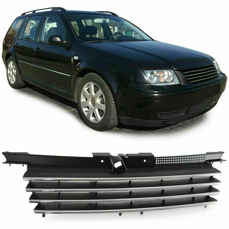 Sport Grill BLACK & CHROME for VW BORA 98-05