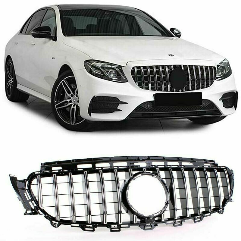 Sport Grill BLACK & CHROME for Mercedes E Class W213 16-20
