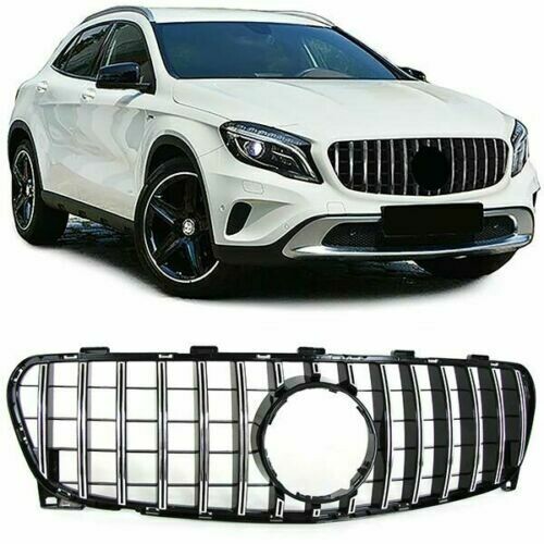 Sport Grill BLACK & CHROME for Mercedes GLA X156 17-20