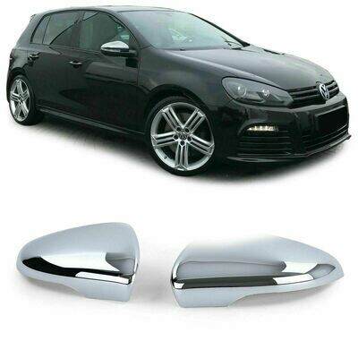 Mirrors Cover Silver for VW GOLF 6 08-12 TOURAN 1T3 10-15
