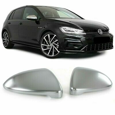 Mirrors Cover Silver for VW GOLF 7 12-19 SPORT LOOK