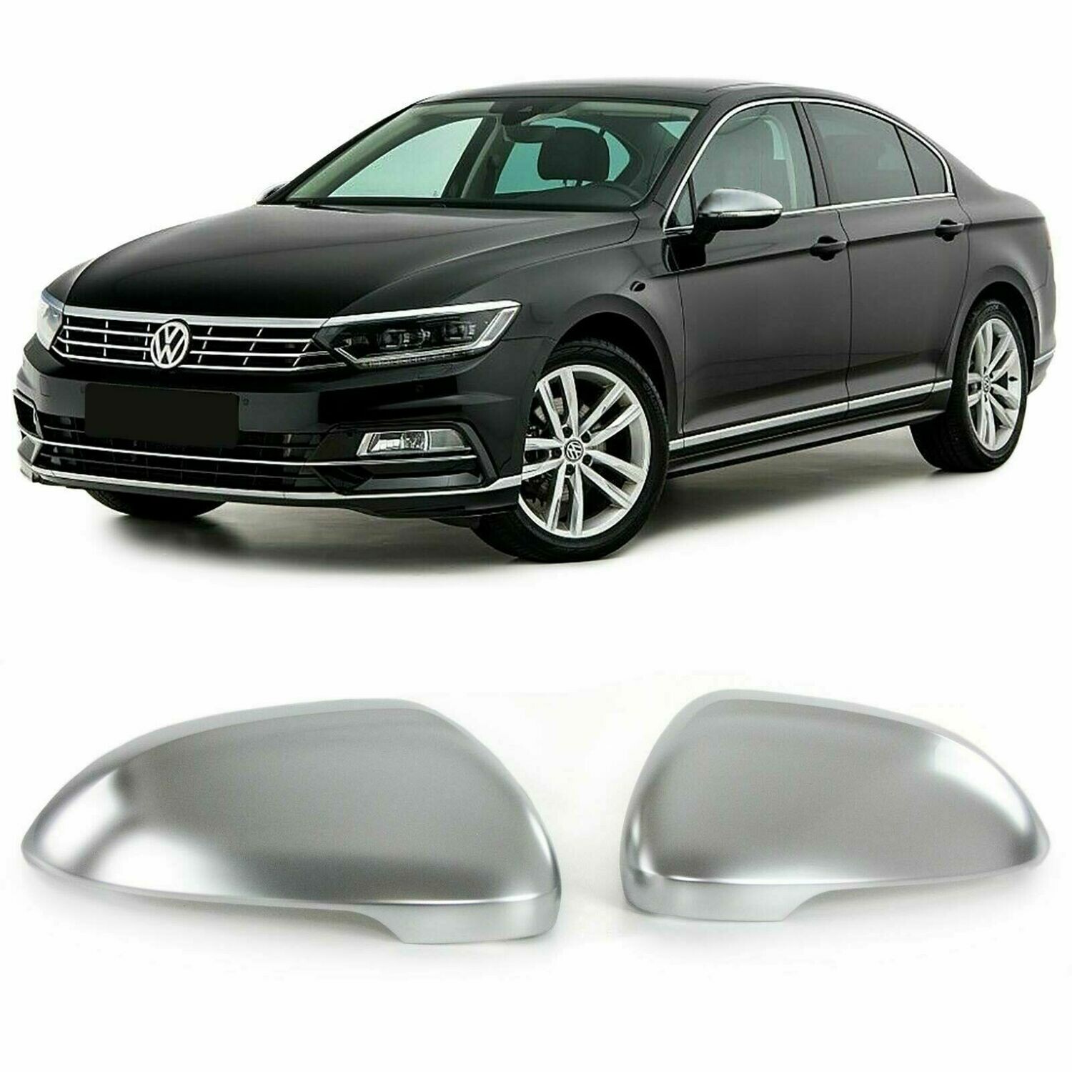 Mirrors Cover Silver for VW PASSAT B8 3G 2014