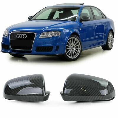Mirrors Cover Carbon for AUDI A4 B7 04-08 SPORT LOOK