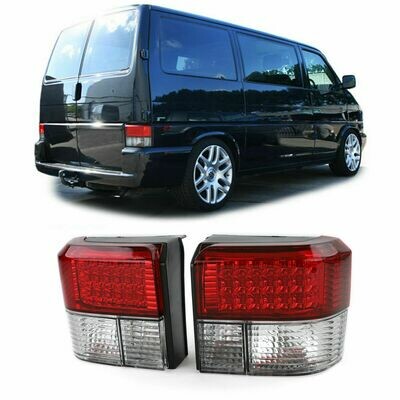 Rear LED Lights RED-CLEAR for VW BUS T4 Transporter 90-03