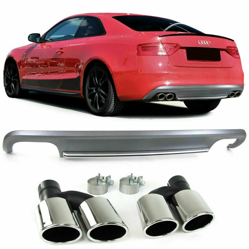 Rear Diffuser for AUDI A5 8T 11-17 2 Doors