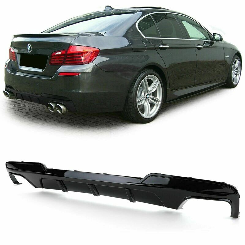Rear Diffuser Black GLOSS for BMW F10 F11 10-17 Series 5