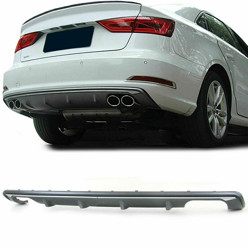 Rear Diffuser for AUDI A3 8V Saloon Cabrio 12-16 SPORT LOOK