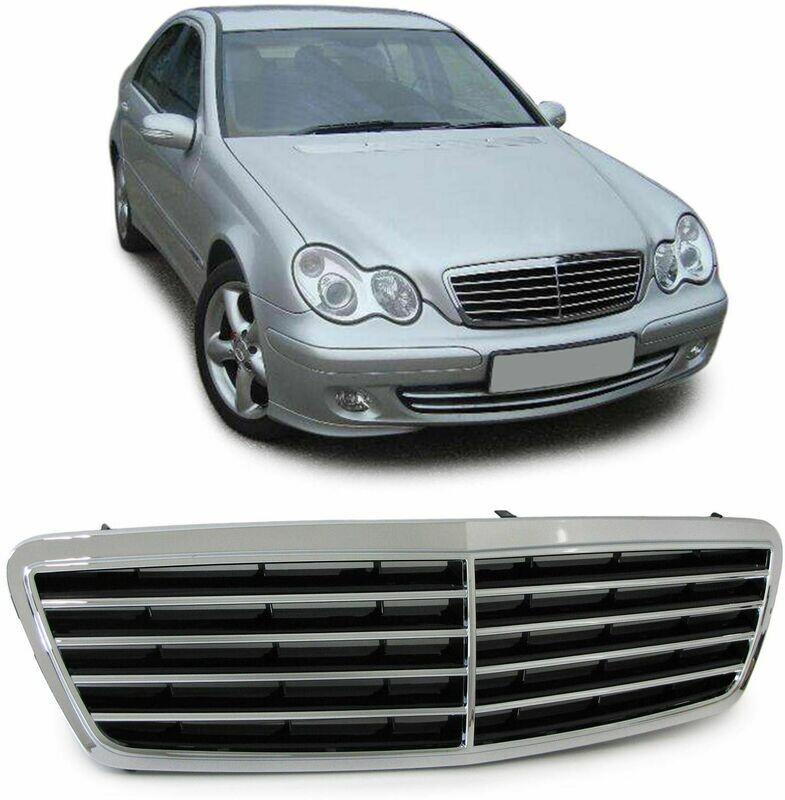 Sport Grill BLACK CHROM for Mercedes W203 04-07 C Class