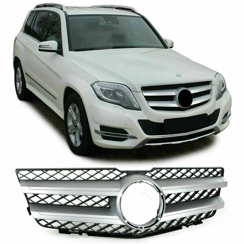 Sport Grill SILVER for Mercedes GLK X204 08-12