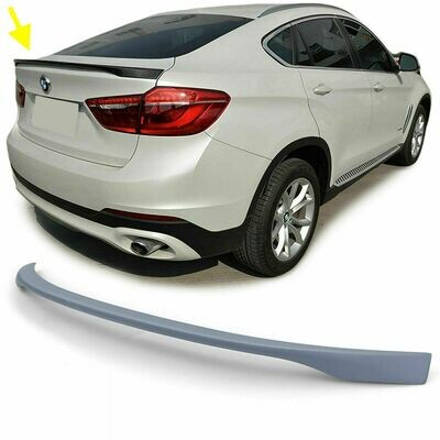 Rear boot spoiler for BMW X6 F16 2014 Sport Look