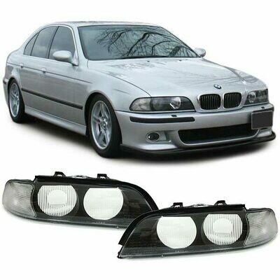 Front Lenses headlights for XENON BMW E39 95-00 SERIE 5 + Indicators White