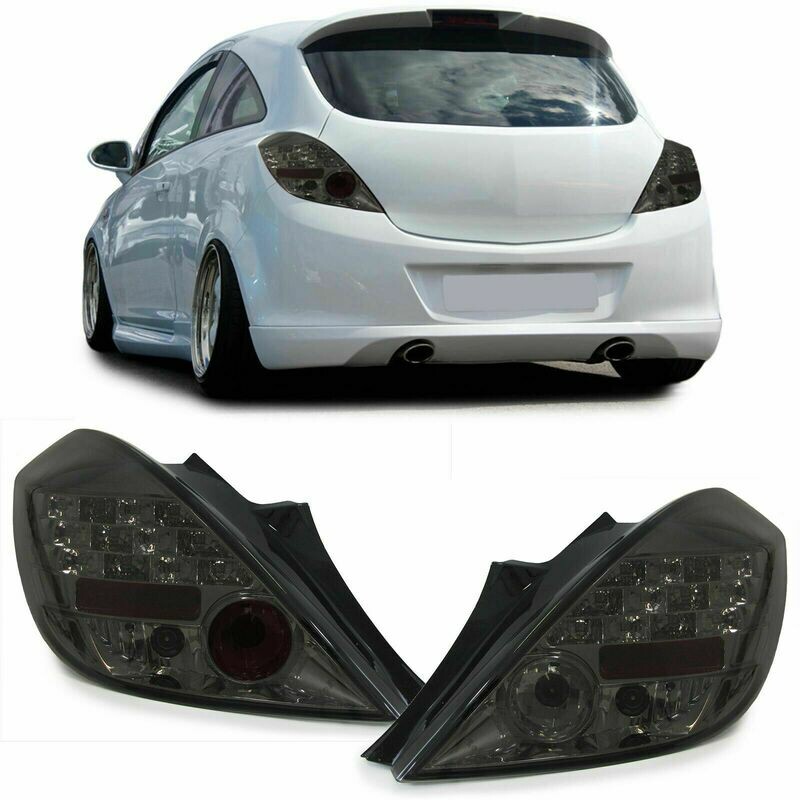 Rear LED Lights SMOKE for OPEL CORSA D 06-10 3-Doors