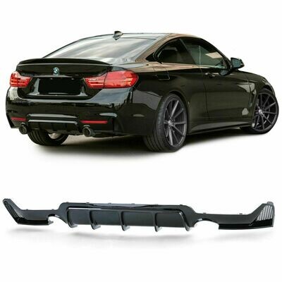 Rear Diffuser Black GLOSS for BMW F32 F36 13-18 Series 4 type-3