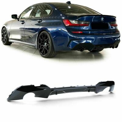 Rear Diffuser Black GLOSS for BMW G20 2018 Series 3