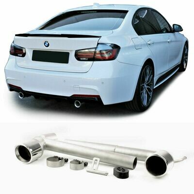 Rear Exhaust Pipes for BMW F30 F31 2011 Series 3 SPORT-LOOK