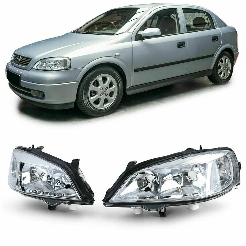 Front CHROME Headlights for OPEL ASTRA G 98-04 NEW