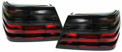 Rear Lights RED-BLACK for MERCEDES W124 Saloon Coupe Cabrio 85-93 NEW