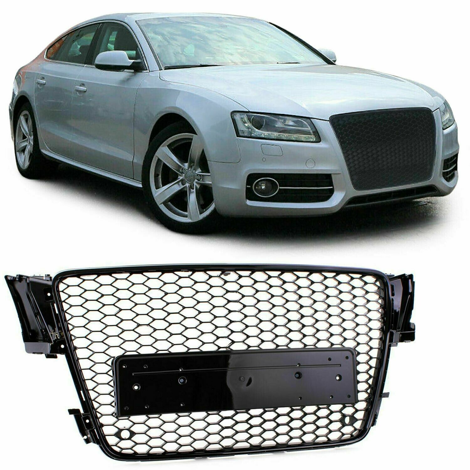 Sport Grill BLACK GLOSS for AUDI A5 8T 07-11 NEW