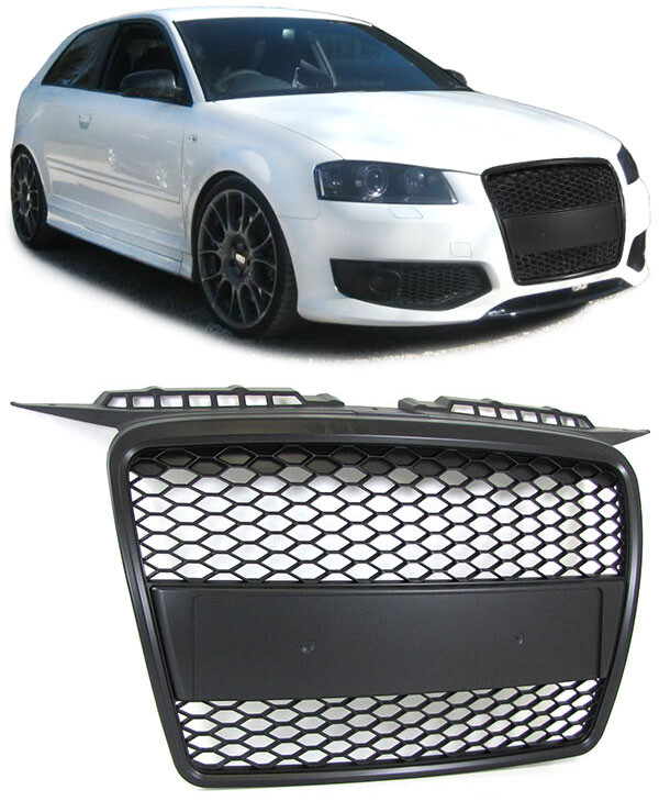 Sport Grill BLACK MATT for AUDI A3 8P 05-08 NEW