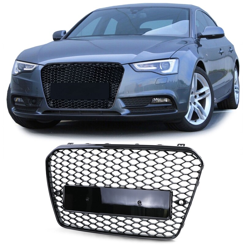 Sport Grill BLACK GLOSS for AUDI A5 B8 8T 11-17 NEW